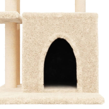 Klösträd med sisalpelare gräddvit 83,5 cm