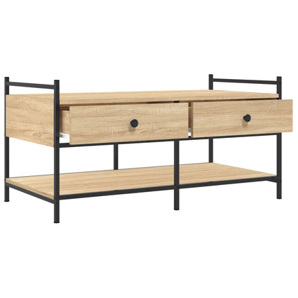 Soffbord sonoma-ek 99x50x50 cm konstruerat trä