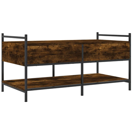 Soffbord rökfärgad ek 99x50x50 cm konstruerat trä