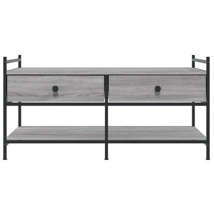 Soffbord grå sonoma 99x50x50 cm konstruerat trä