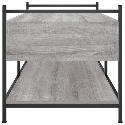 Soffbord grå sonoma 99x50x50 cm konstruerat trä