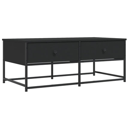 Soffbord svart 100x51x40 cm konstruerat trä