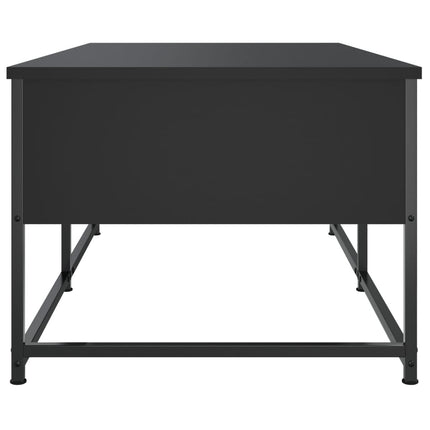 Soffbord svart 100x51x40 cm konstruerat trä