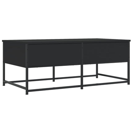 Soffbord svart 100x51x40 cm konstruerat trä