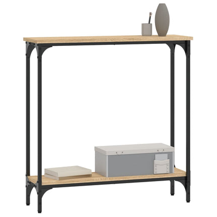 Konsolbord Sonoma Ek 75x22,5x75 cm Konstruerat trä
