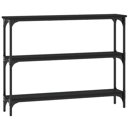 Konsolbord svart 100x22,5x75 cm konstruerat trä