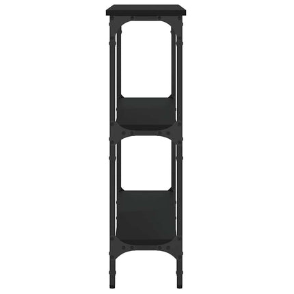 Konsolbord svart 75x22,5x75 cm konstruerat trä