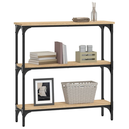 Konsolbord Sonoma Ek 75x22,5x75 cm Konstruerat trä