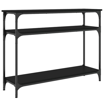 Konsolbord svart 100x29x75 cm konstruerat trä