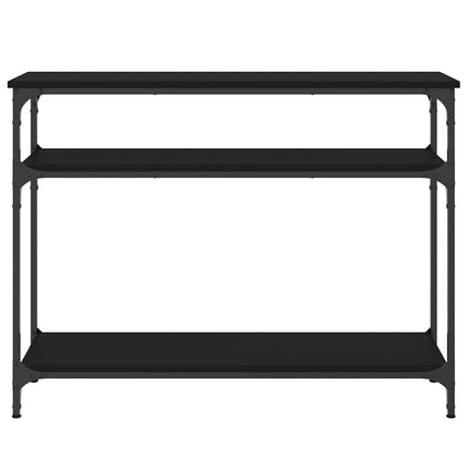 Konsolbord svart 100x29x75 cm konstruerat trä
