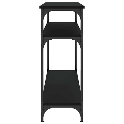 Konsolbord svart 100x29x75 cm konstruerat trä