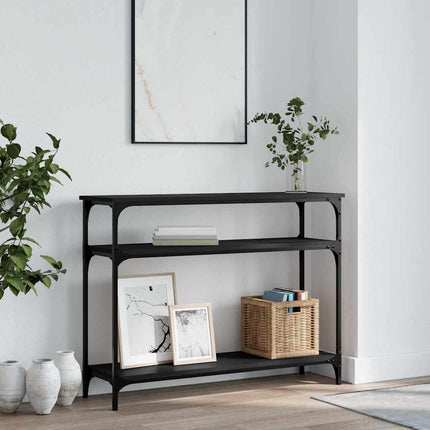 Konsolbord svart 100x29x75 cm konstruerat trä