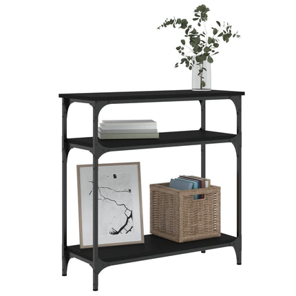 Konsolbord svart 75x29x75 cm konstruerat trä