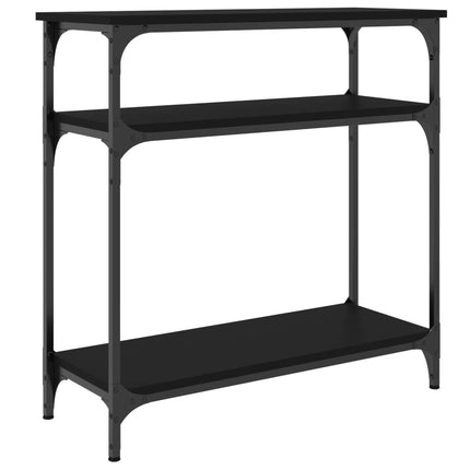 Konsolbord svart 75x29x75 cm konstruerat trä