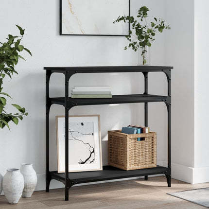 Konsolbord svart 75x29x75 cm konstruerat trä