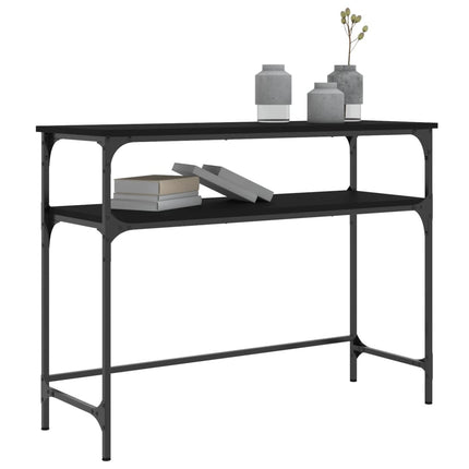 Konsolbord svart 100x35,5x75 cm konstruerat trä