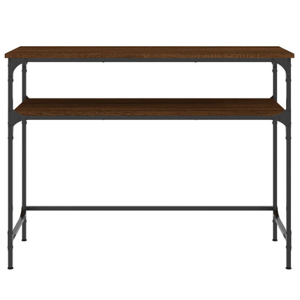 Avlastningsbord brun ek 100x35,5x75 cm konstruerat trä