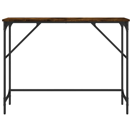 Avlastningsbord rökfärgad ek 100x32x75 cm konstruerat trä