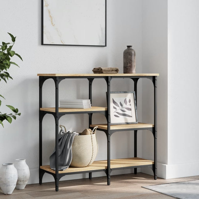 Konsolbord Sonoma Ek 80x29x75 cm Konstruerat trä