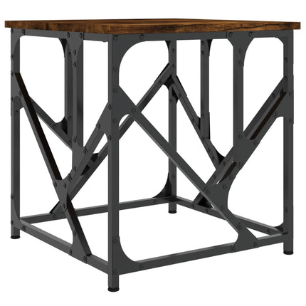 Soffbord rökfärgad ek 45x45x47,5 cm konstruerat trä