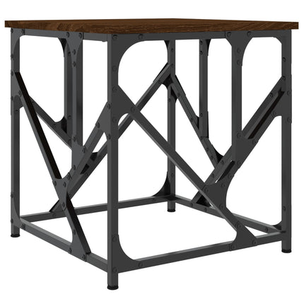 Soffbord brun ek 45x45x47,5 cm konstruerat trä
