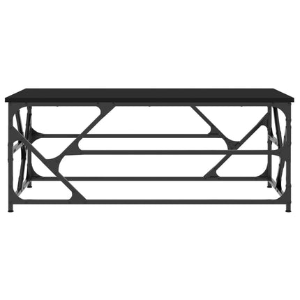 Soffbord svart 100x50x40 cm konstruerat trä
