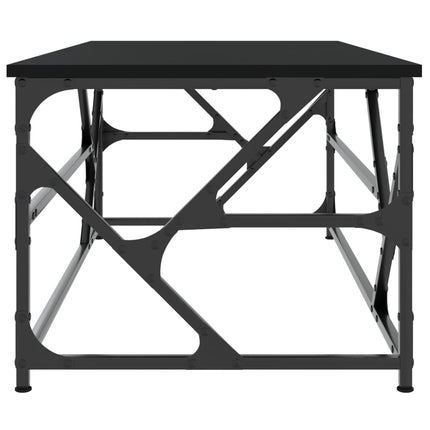 Soffbord svart 100x50x40 cm konstruerat trä