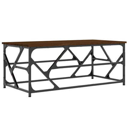 Soffbord brun ek 100x50x40 cm konstruerat trä