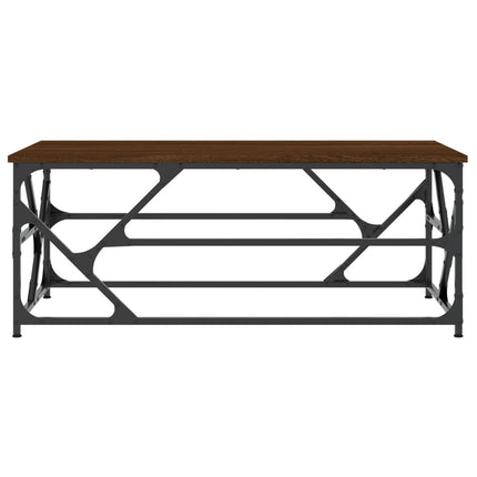 Soffbord brun ek 100x50x40 cm konstruerat trä
