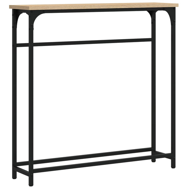 Konsolbord Sonoma Ek 75x19,5x75 cm Konstruerat trä