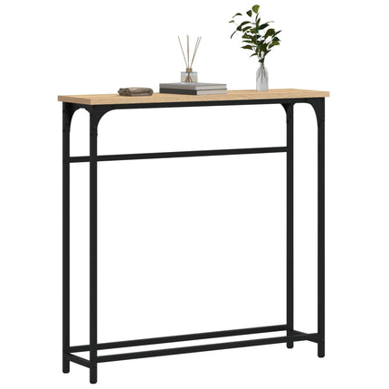 Konsolbord Sonoma Ek 75x19,5x75 cm Konstruerat trä
