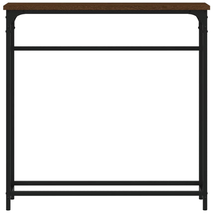 Avlastningsbord brun ek 75x19,5x75 cm konstruerat trä