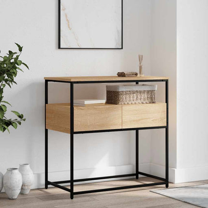 Konsolbord Sonoma Ek 75x40x75 cm Konstruerat trä