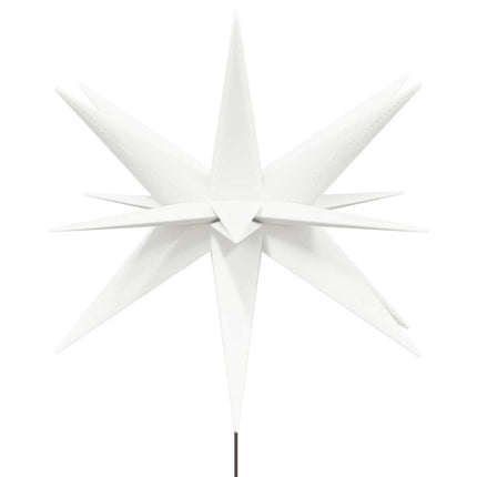 Stjärna med LED med spett vikbar vit 57 cm