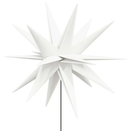 Stjärna med LED med spett vikbar vit 57 cm