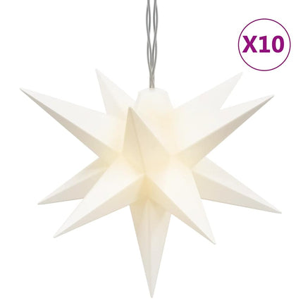 Stjärna 10 LEDs vit 10 cm