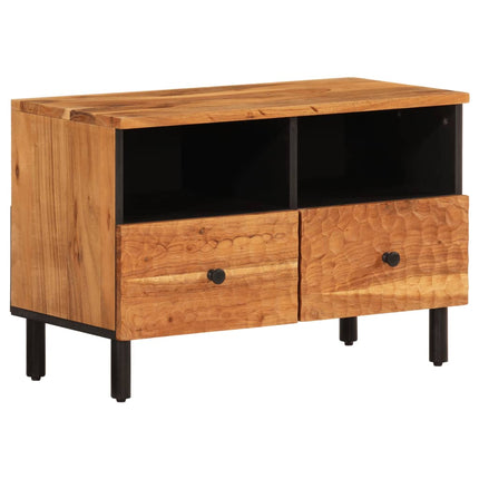 Tv-bänk 70x33x46 cm massivt akaciaträ
