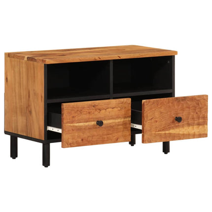 Tv-bänk 70x33x46 cm massivt akaciaträ