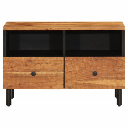 Tv-bänk 70x33x46 cm massivt akaciaträ