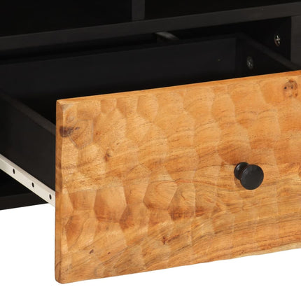 Tv-bänk 100x33x46 cm massivt akaciaträ