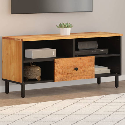 Tv-bänk 100x33x46 cm massivt akaciaträ