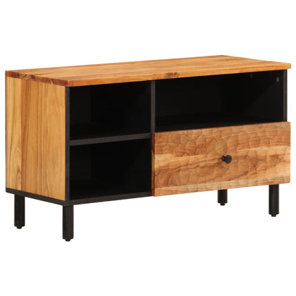 Tv-bänk 80x33x46 cm massivt akaciaträ