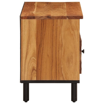 Tv-bänk 80x33x46 cm massivt akaciaträ