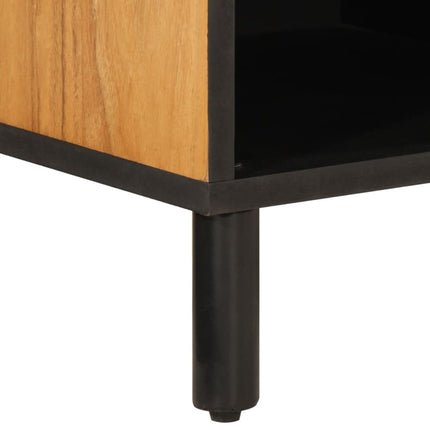 Tv-bänk 80x33x46 cm massivt akaciaträ