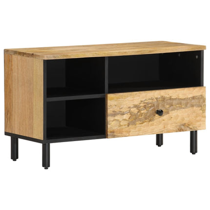 Tv-bänk 80x33x46 cm massivt mangoträ