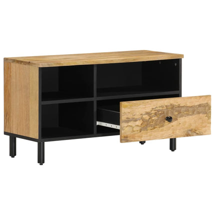 Tv-bänk 80x33x46 cm massivt mangoträ
