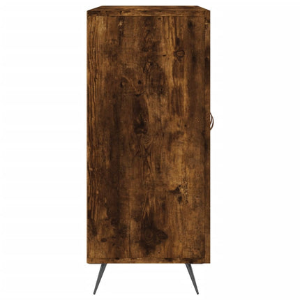 Byrå rökfärgad ek 90x34x80 cm konstruerat trä