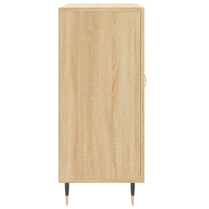 Skänk sonoma-ek 90x34x80 cm konstruerat trä