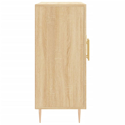 Skänk sonoma-ek 90x34x80 cm konstruerat trä