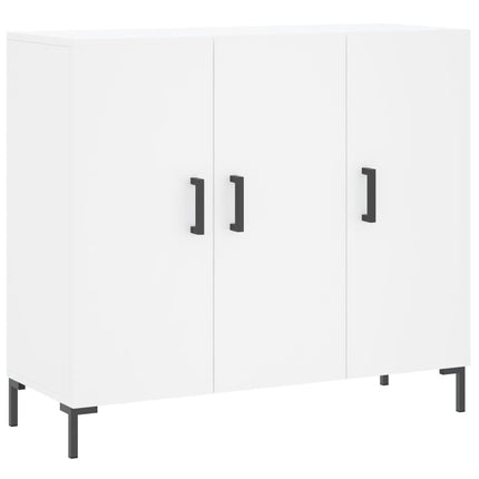 Skänk vit 90x34x80 cm konstruerat trä